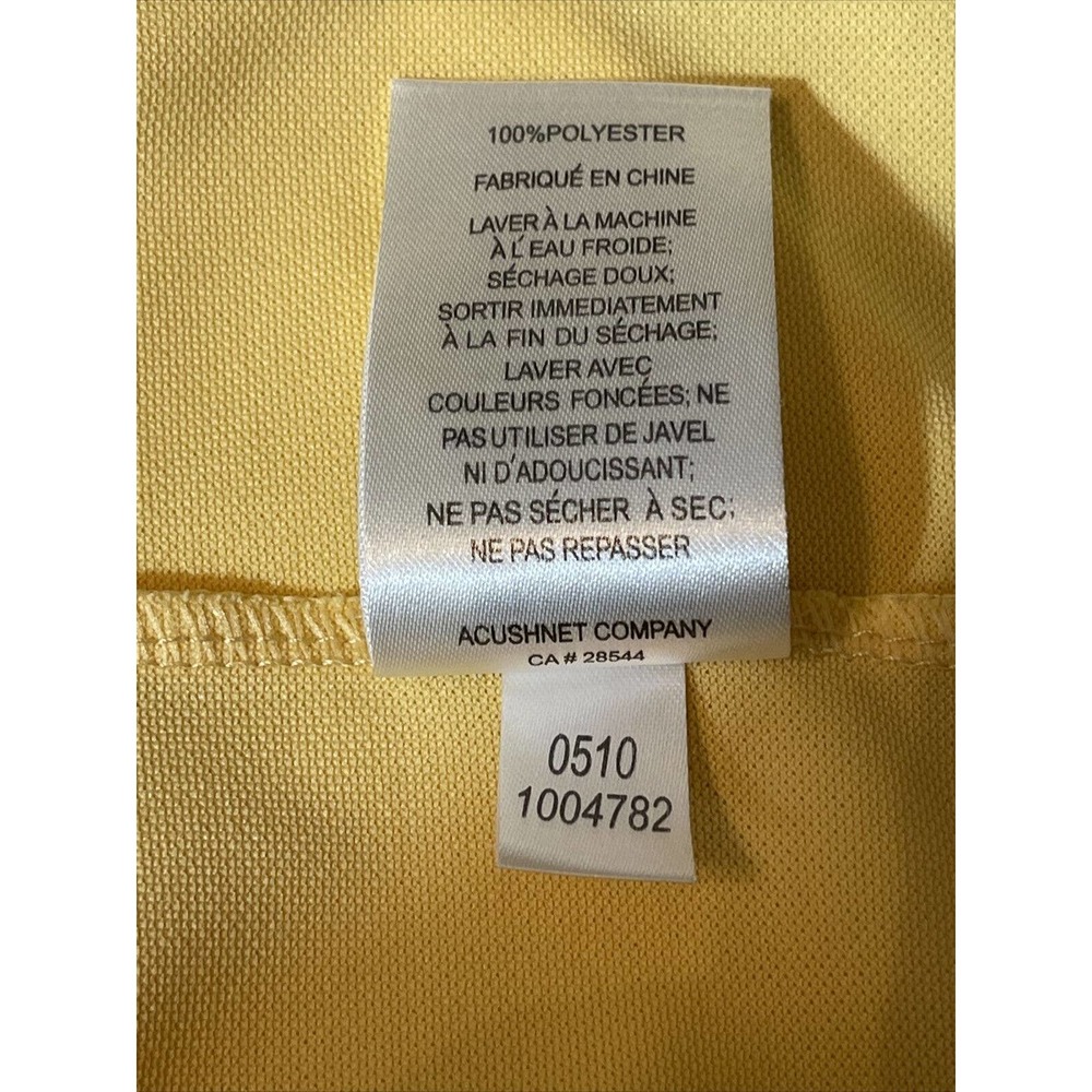FOOTJOY Men’s 2XL Polo Yellow - Picture 5 of 10